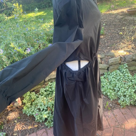 Anthropologie Black Cut-Out Midi Dress - Picture 4 of 6